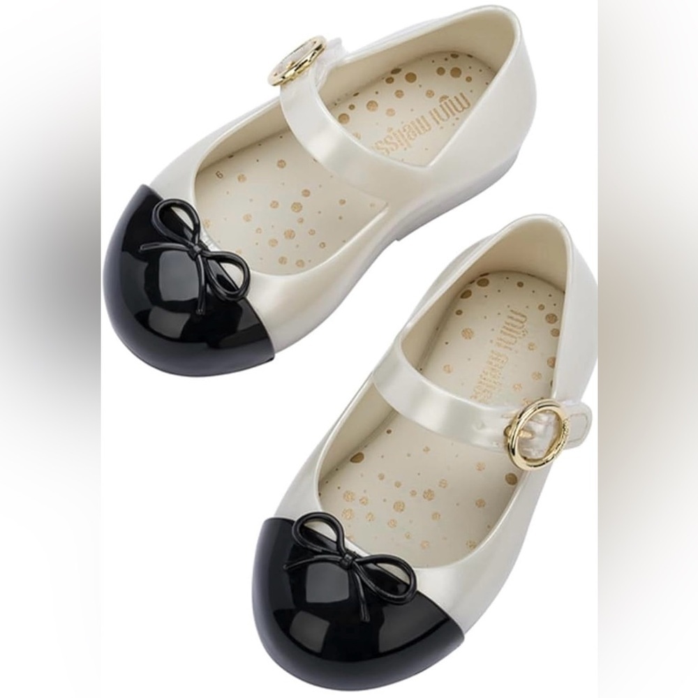 🆕 NIB Mini Melissa Sweet Love Cap Ballet Flats - Picture 3 of 6